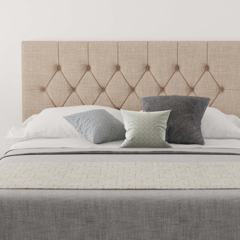Talcott Upholstered Headboard, Kingsize (5'), Linen Mink