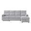 Grey Sleeper With Storage Chaise