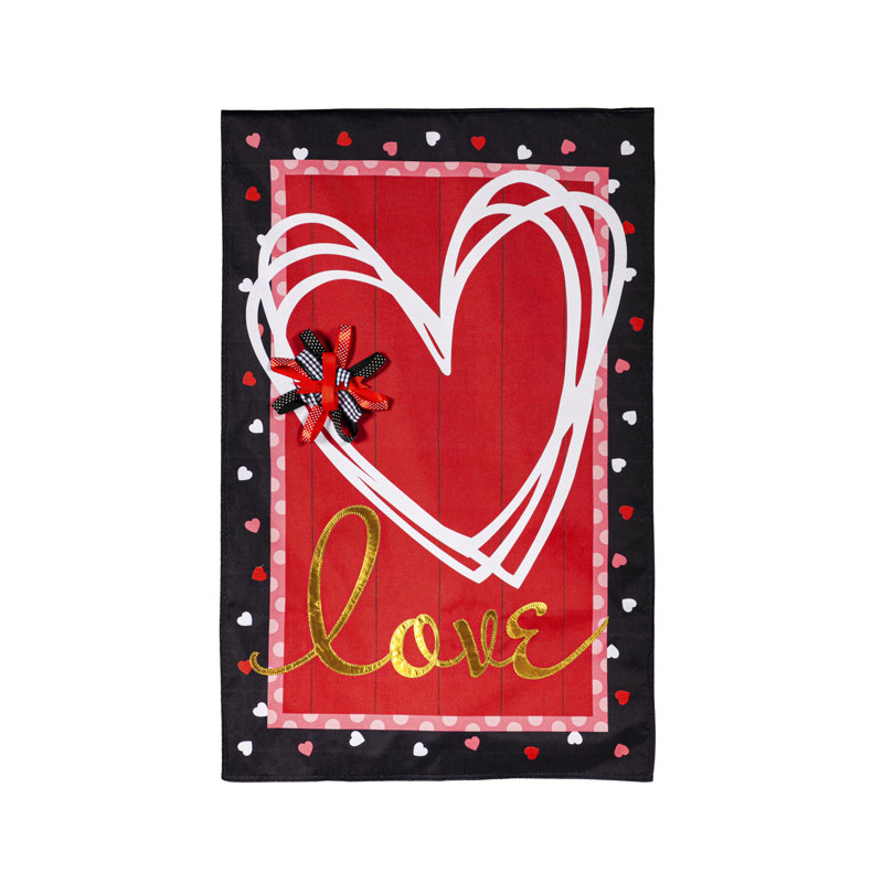 Drapeau de maison en polyester 2 faces 44 x 28
