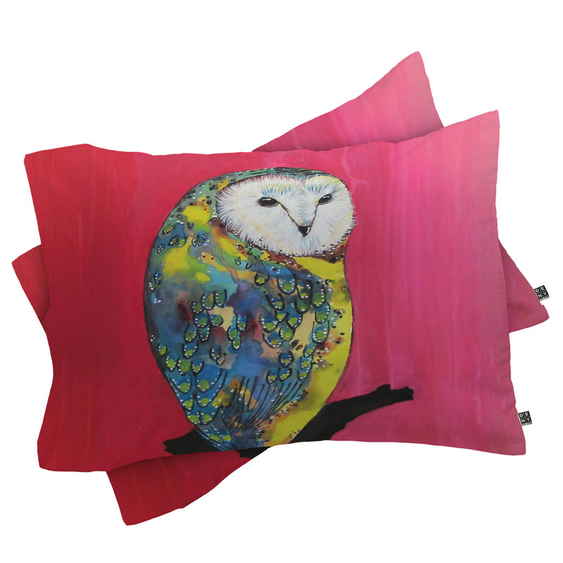Taie d’oreiller hibou on rouge à lèvres, Très grand