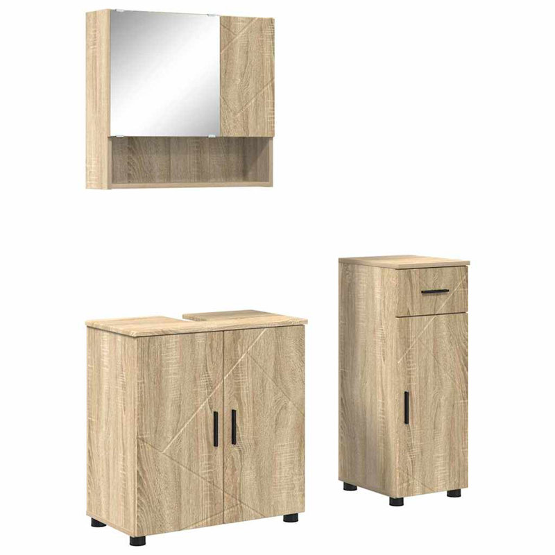 Bathroom Furniture Suite, Light Wood