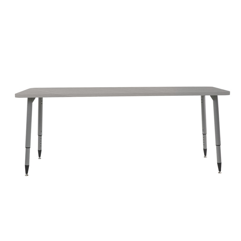 Table d'activité Adapte 24 x 36, 30 po x 72 po, Bois gris clair / argent
