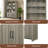 47"W Bookcase Shelf With Cabinet Doors