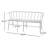 Loriana Metal Bench