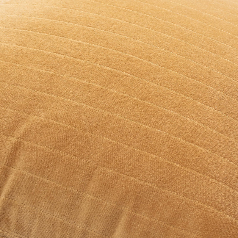Coussin en coton Beyerne, Housse de coussin seulement - sans coussin, Brun clair, 18 po x 18 po