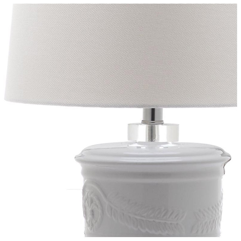 Baisden Ceramic Table Lamp, White