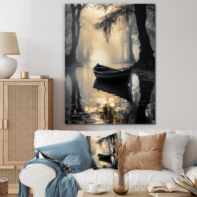 " Beige Canal Serene Waterways Jet "