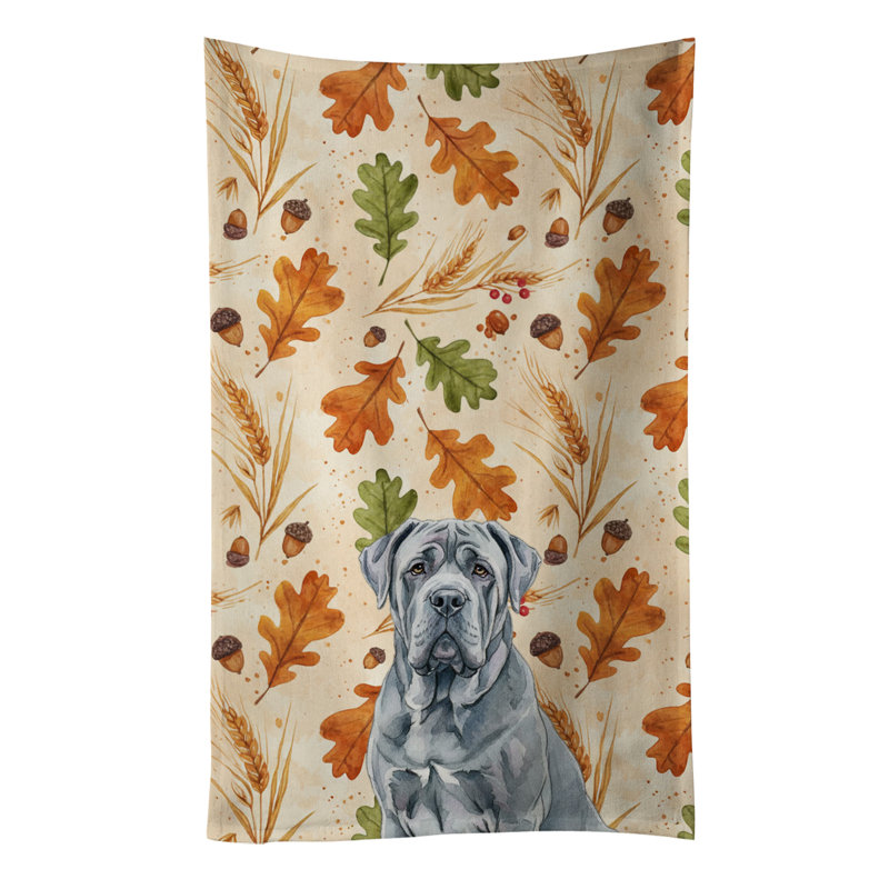 Serviette de cuisine bleue napolitaine Mastiff Heirloom, Blue Neapolitan Mastiff