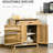 Buffet Storage Cabinet With Drawer And Adjustable Shelf, Natural Wood Appearance, Living Room Entryway Furniture Style Finish, Ideal For Room,