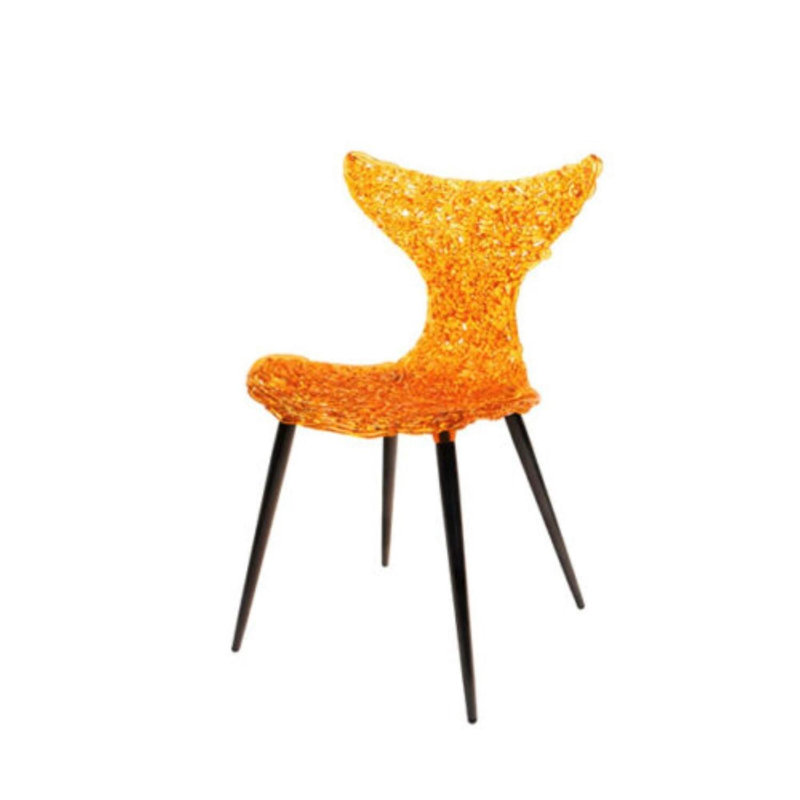 Chaise parsons DAINTE Stitch, Ambre, Noir