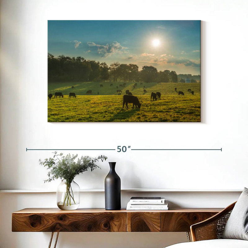 Crowle Cattle Graze, 26" H x 39" W