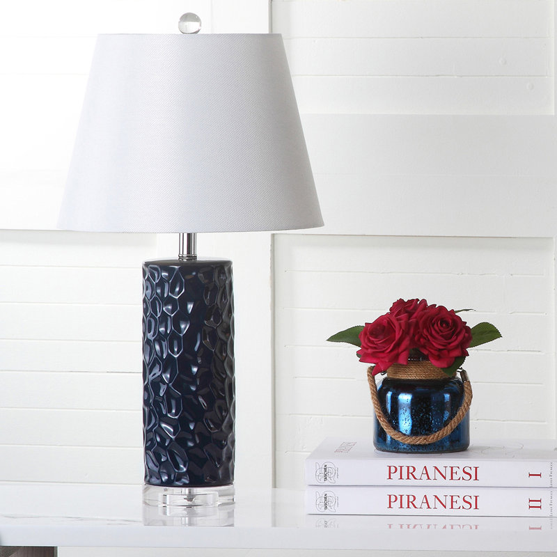 Thora Ceramic Table Lamp, Black
