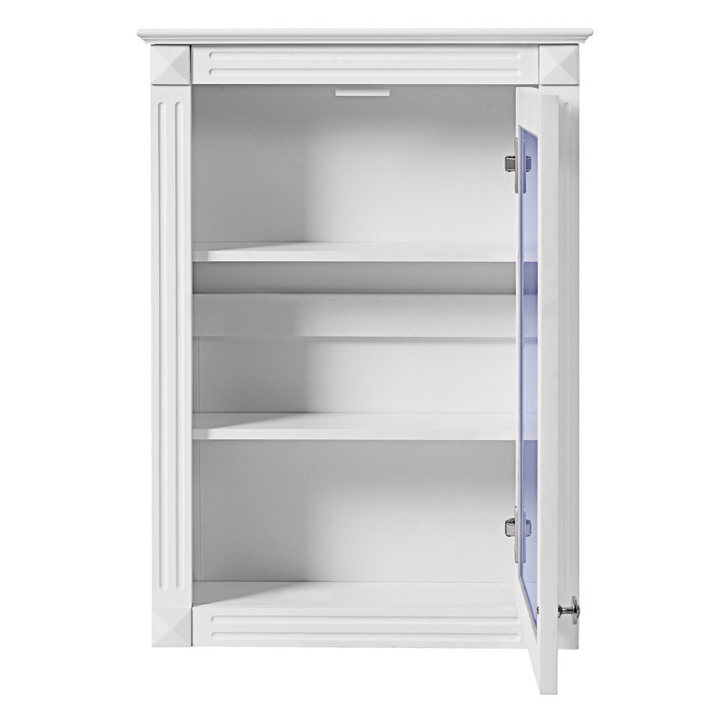 Armoire à pharmacie murale avec miroir, Blanc