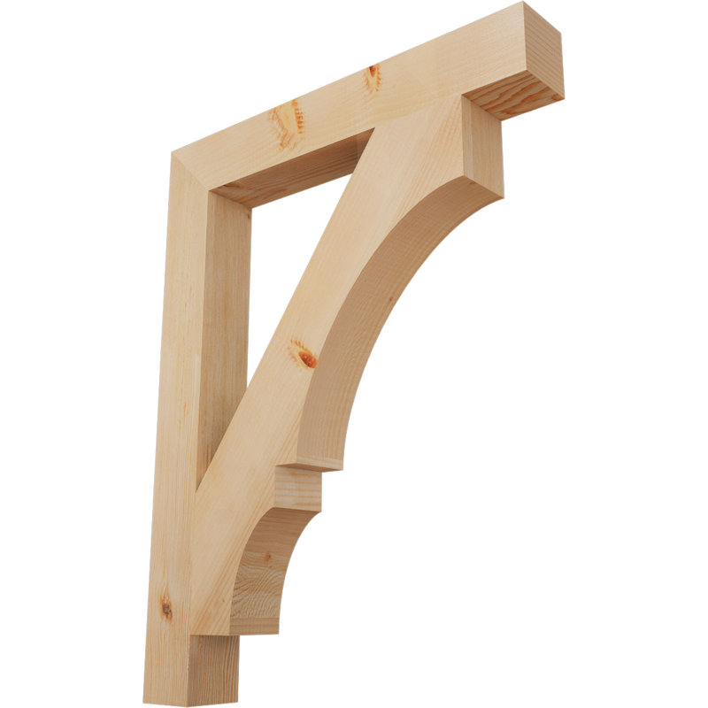 Support de bloc Balboa, Sapin de Douglas lisse, L 3 1/2 po x P 28 po x H 36 po