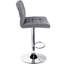 Tabouret de bar carré réglable en velours-1229048310