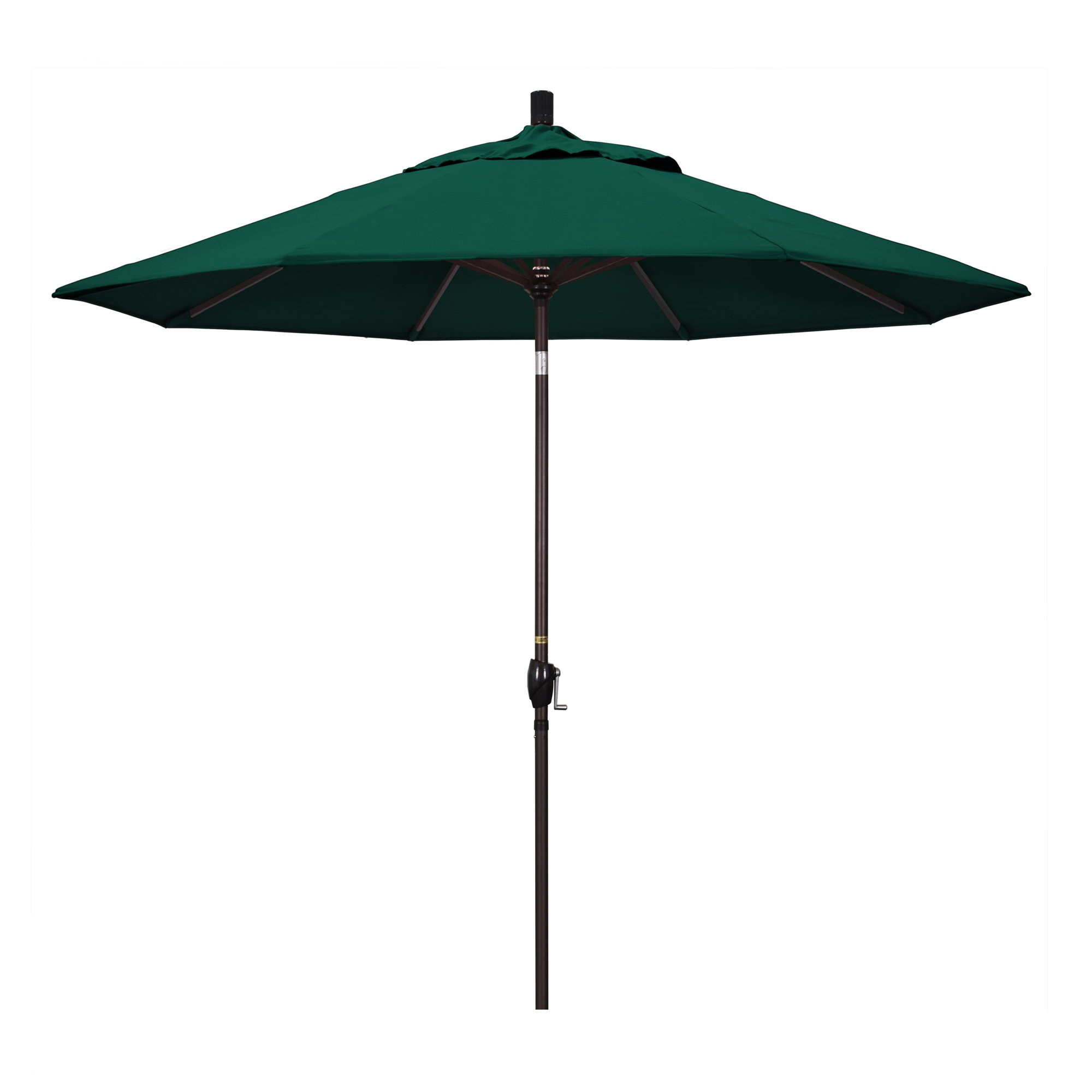 Iuka 108'' Outdoor Umbrella, Canvas Forest Green Sunbrella® Canvas, 225