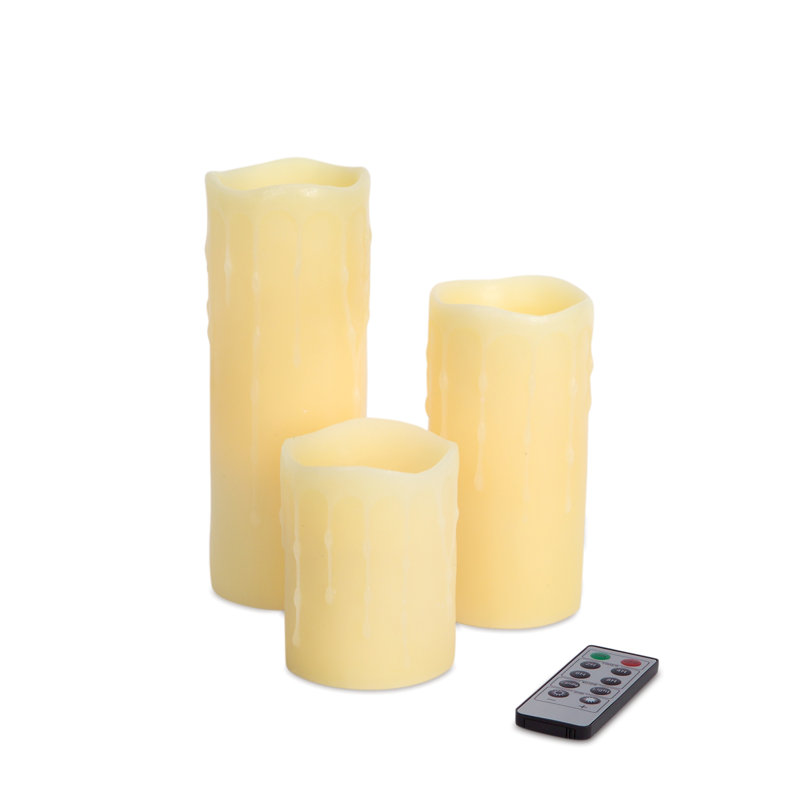 Ensemble de bougies 3 pièces DEL