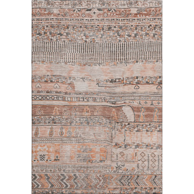 Premium Machine Washable Bitteridge AMF1835 Stripes Rug