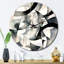 Horloge murale géométrique abstraite Neutre XIII-897941946
