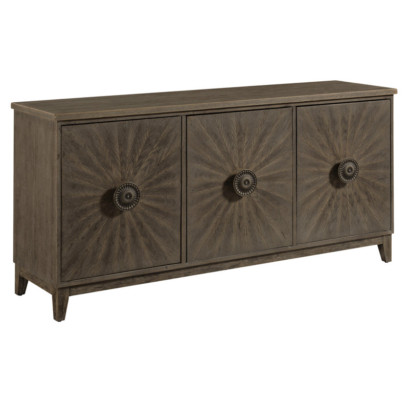 Davaya Unfinished TV Stand with Fireplace Included