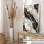 Abstrait, reproduction d'art moderne sans cadre, cristaux de marbre noir Geode-1803514475