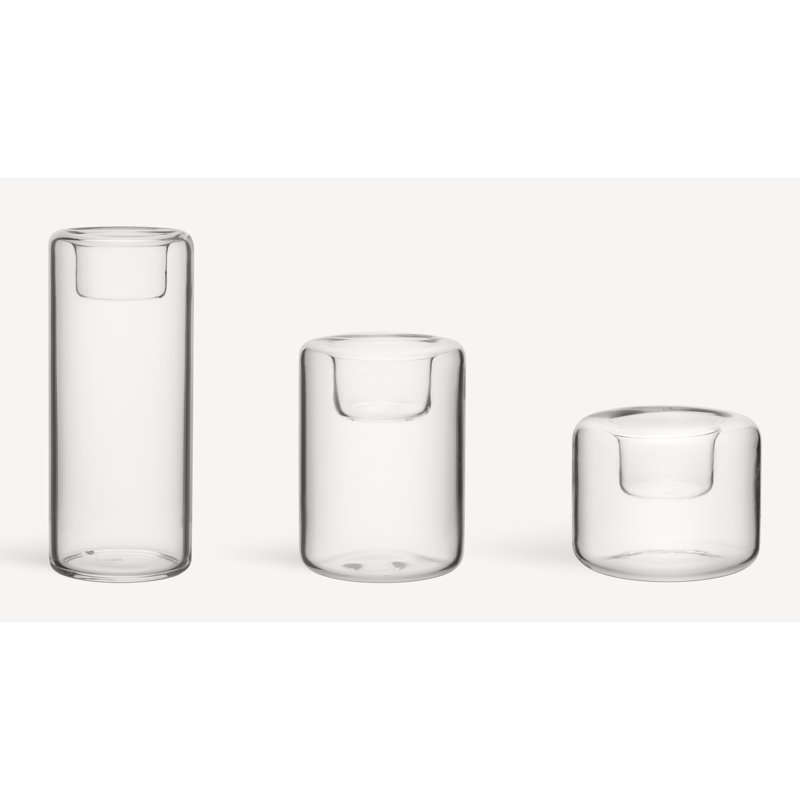 Happy Votive Candle Holder, Clear