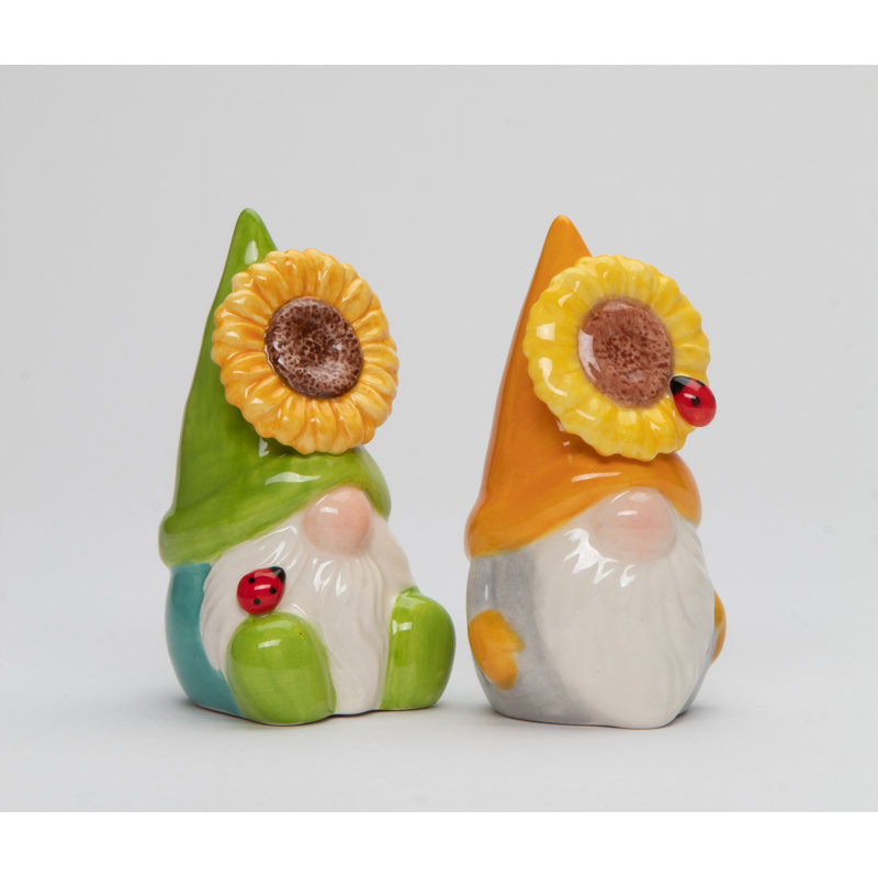 Ensemble salière et poivrière tournesol gnome