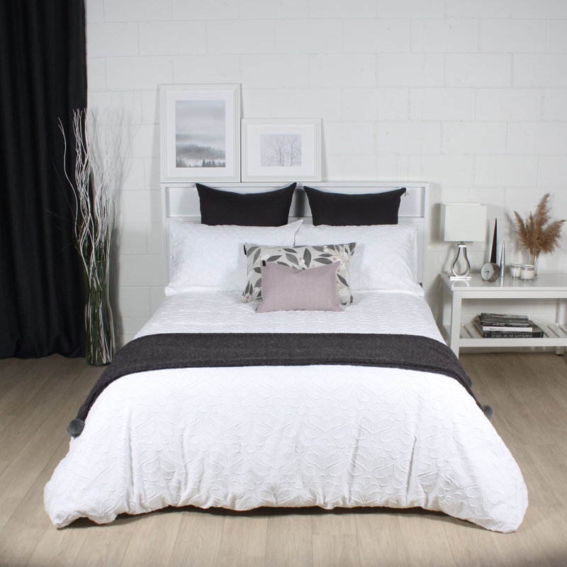 Ensemble de housse de couette en coton Simone, Housse de couette pour très grand lit et 2 très