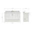 Ensemble de meuble-lavabo double 61 po Magnolia Ajhane-2052200930