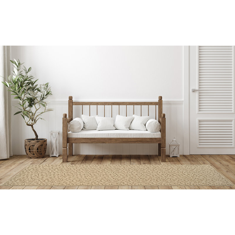 Ebern Designs Ivy. Large Area Rug Tan, Runner 3' x 8'