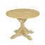 Ensemble de salle à manger extensible 6 pièces avec banc et 4 chaises Rustic, bois d'hévéa massif, sièges beige doux, table de 60 pouces
