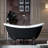 59" x 28" Clawfoot Soaking Acrylic Bathtub-51226567-61051264
