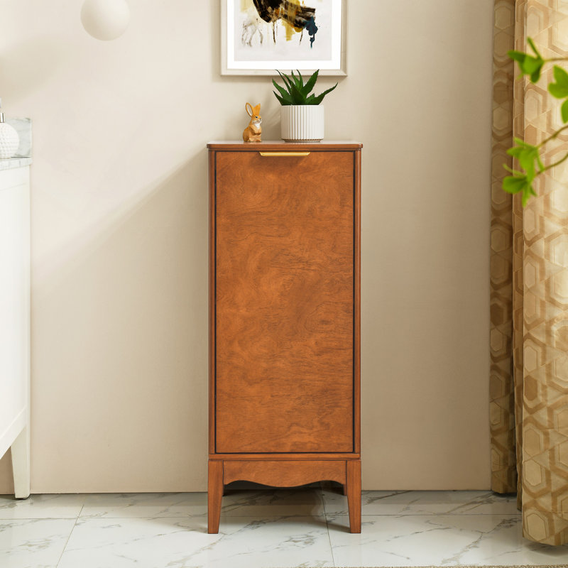 Armoire de salle de bain, armoire de salle de bain moderne et armoire à linge avec tablettes réglables, laiton antique (14,5 po x 12,6 po x 35,7 po)