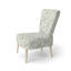 Chaise d'appoint Floral - Chaise d'appoint en lin sauge beige-1535515950