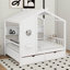 Lit en bois avec tablette de rangement et tiroirs-534581733-534581734
