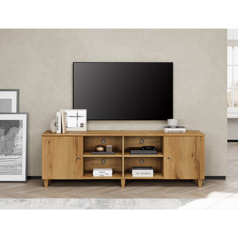 Cabriano 70'' W TV Stand For TVs Up to 75", Brown