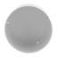 Wanderer Metal Planter on Base - Contemporary Round Iron Planter on Flat Round Base in Classic White - Indoor or Outdoor Decor-1206325670-1206325669