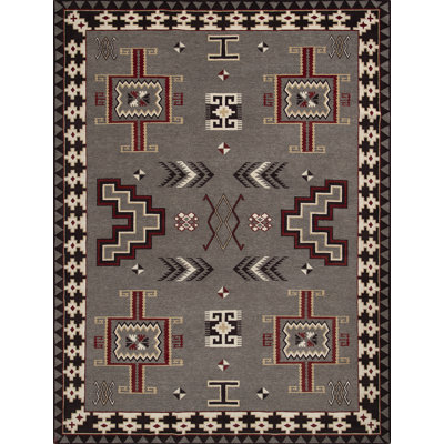 Mesa Hand Knotted Wool Geometric Shapes Area Rug