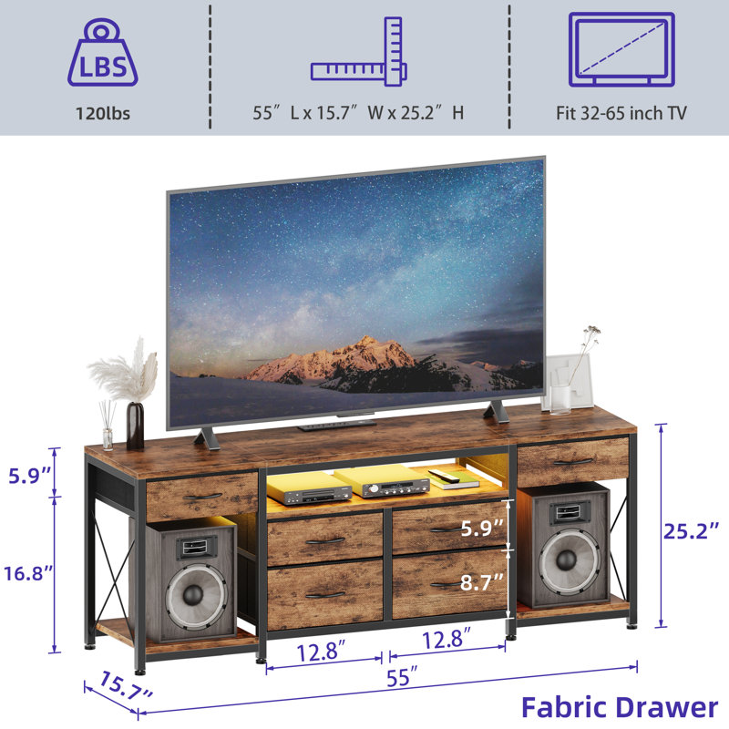 Crédence de rangement 55 W, 55"