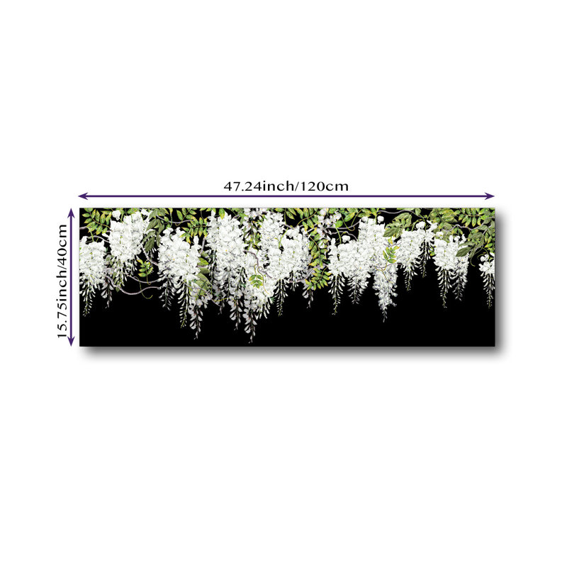 Adhésif décoratif pour fenêtre Wisteria, Blanc