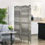 Paravent 4 panneaux, écran d'intimité pliable de 6 pi de hauteur. Cloison mixte en bois tissé à la main gris pour la maison. Bureau polyvalent, chambre à coucher. Léger, pliable,. Aucun assemblage requis, pliable.