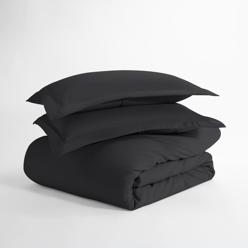 Ensemble de housse de couette en microfibre très douce Simply Soft™, Noir, noir, noir, noir