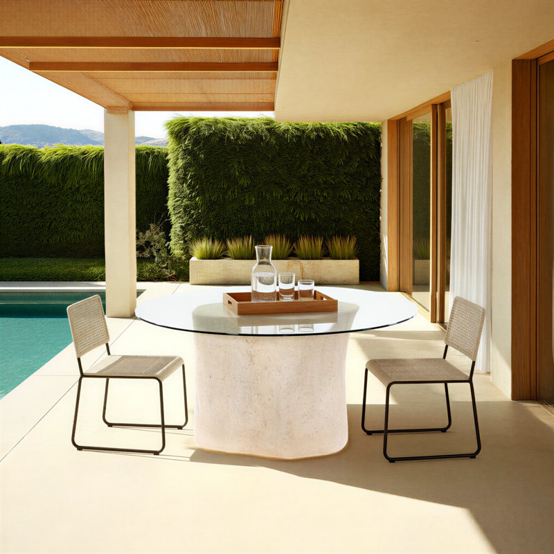 Log Dining Table, Off White