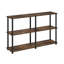 Étagères de rangement Turn-N-Tube, étagère à livres à 3 niveaux de 120,4 cm de large, tablette de coin, étagères ouvertes sans outil, pour l'organisation et le rangement, salon, garage, bureau à domicile, pin ambré-101377504