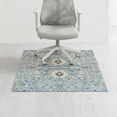 Tapis de chaise de bureau en jacquard de polyester Anji Mountain Rug’d Tapis de protection de bureau avec envers antidérapant pour la protection du bois franc et tapis, Tabriz