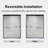 UKD07N Countess 56 to 60 in. x 66 in. H Semi-Frameless Double Sliding Shower Door in Matte Black with 1/4 in. (6.35mm) Clear Glass-122140299-122140297