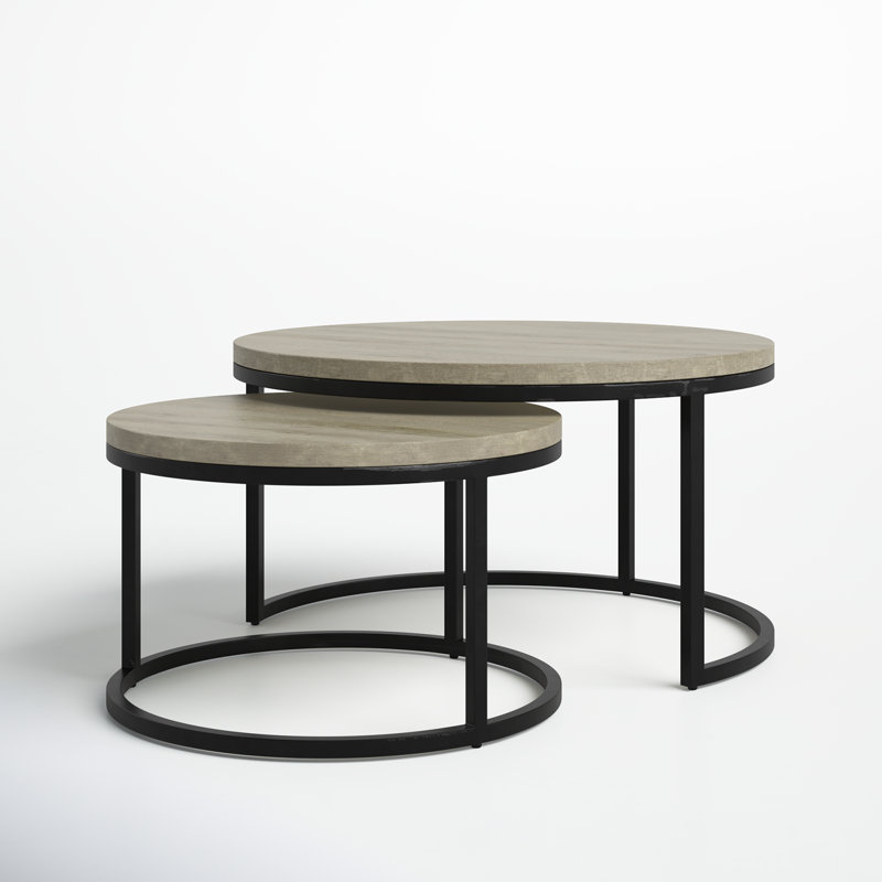 Winham Solid Wood Nesting End Table