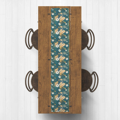 Landrea Rectangle Floral Polyester Table Runner