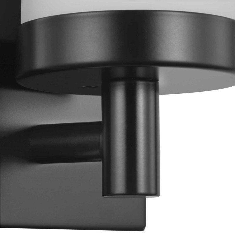 Asencion Flush Mounted Sconce, 18'' H x 5'' W x 4'' D, Black