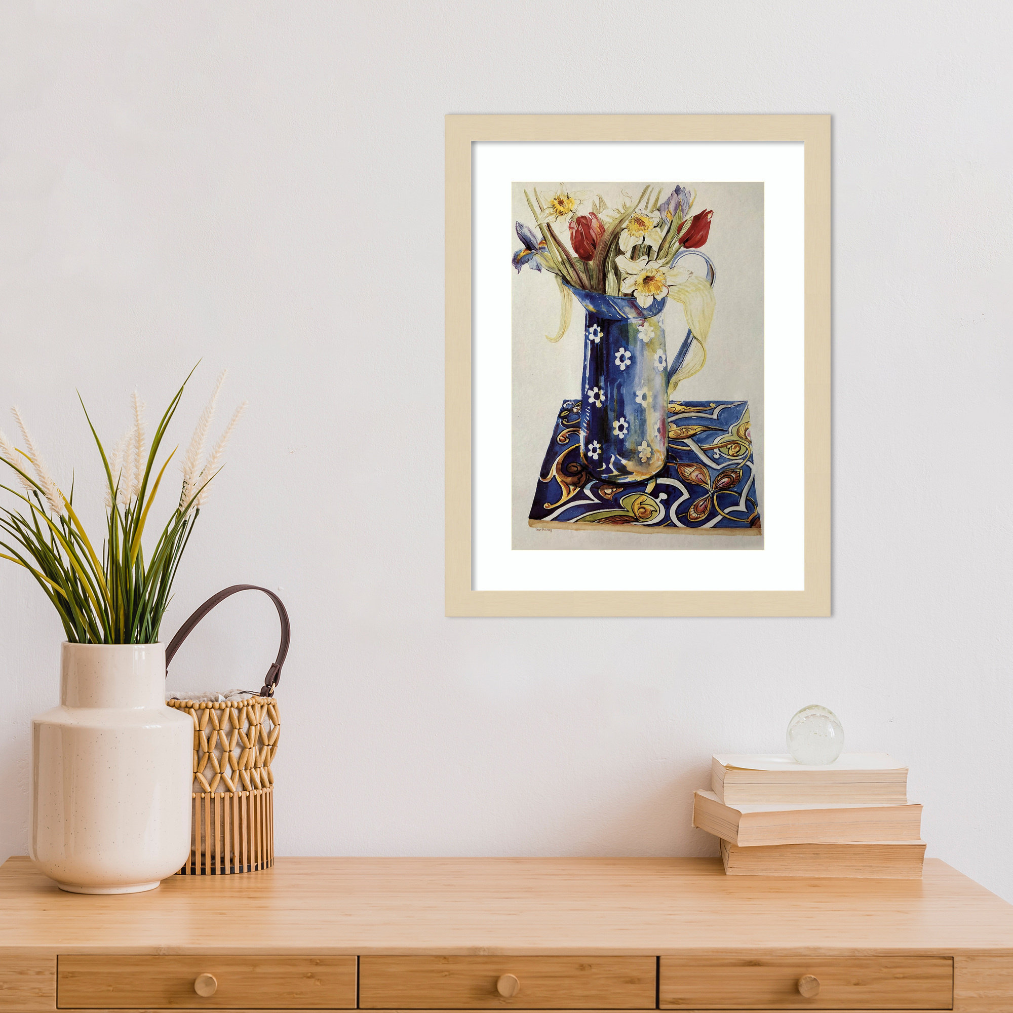 Tulips by Thewsey Joan, 17" H x 13" W, Brown